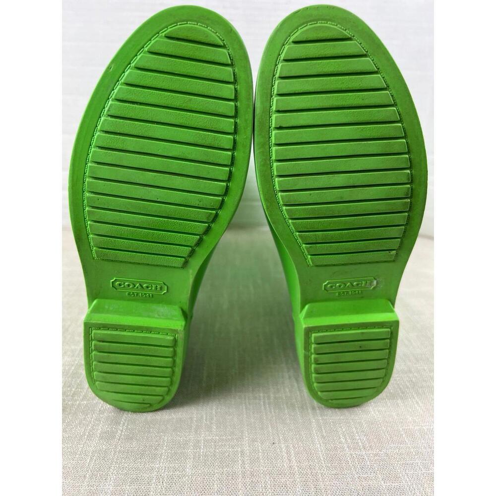 Coach Lori Model Tall Rubber Rain Boots Womens Sz 6 - Picture 10 of 12